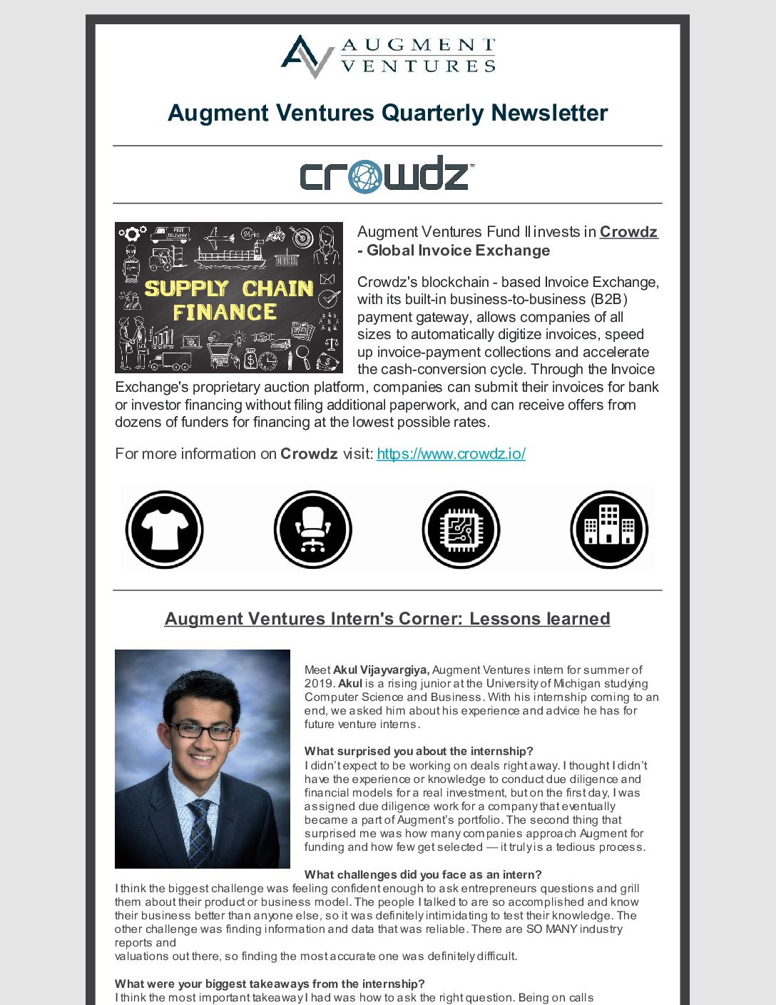 Augment Ventures September 2019 Newsletter