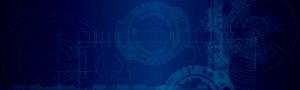 Navy-White-Geometric Technology Banner